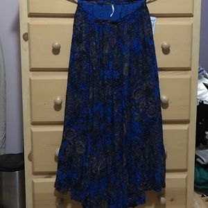 Free people Rising Sun printed skirt blue